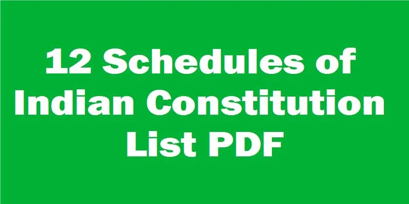 12-schedules-of-indian constitution list pdf download