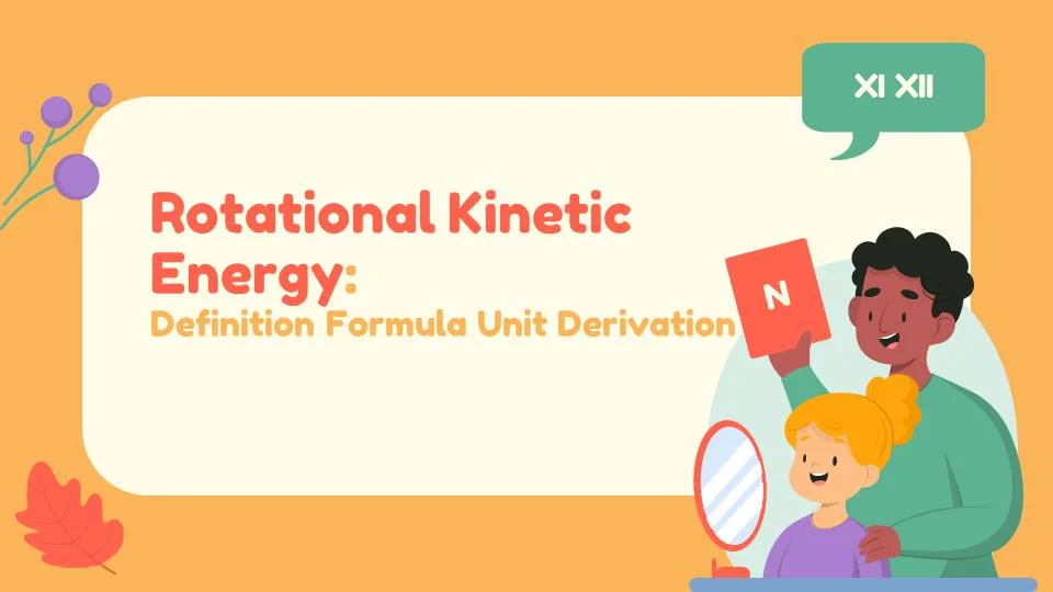 Rotational Kinetic Energy Definition Formula Unit